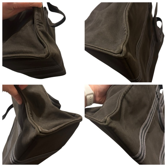 HERMÈS Large Canvas Fourre Tout Striped
Shoulder Tote Bag - Picture 8 of 16